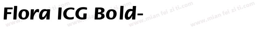 Flora ICG Bold字体转换